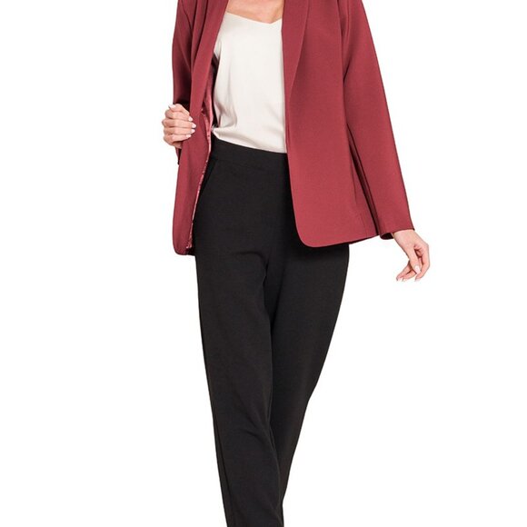 Zenana Woven Long Sleeve‎ Blazer With Lining - Picture 3 of 3